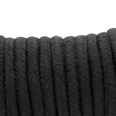Corda BDSM in Cotone Nera 20 m per Giochi di Bondage e Dominazione